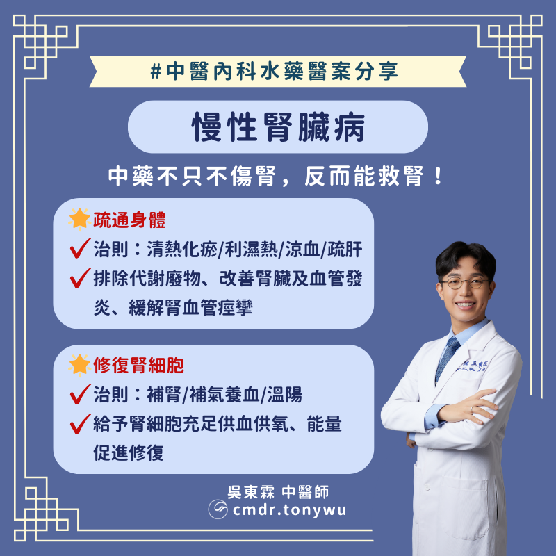 醫案分享中醫內科水藥－慢性腎臟病