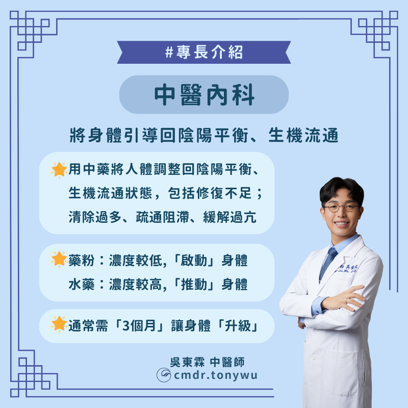 專長介紹中醫內科